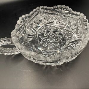 Elegant Clear Glass Serving Bowl